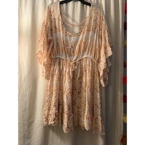 Boho dress with cross back